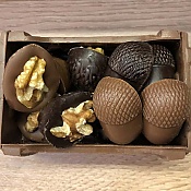 CAJA MADERA CON FRUTOS